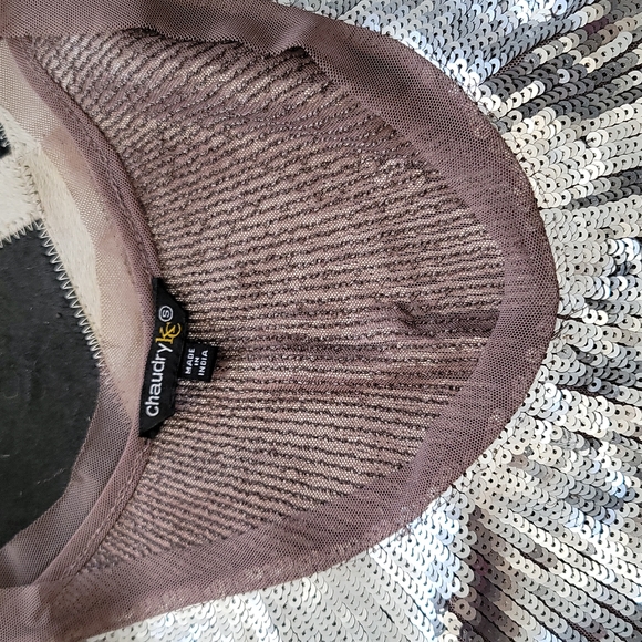 Silver sequin tank size small, by chaudry kc - Picture 5 of 6